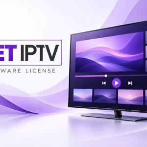 لایسنس SET IPTV با طرح تلویزیون و پلیر بنفش